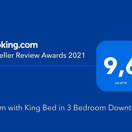 Room With King Bed In Shared 3 Bedroom Downtown Montréal Buitenkant foto