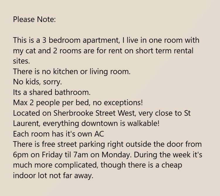 Room With King Bed In Shared 3 Bedroom Downtown Montréal Buitenkant foto
